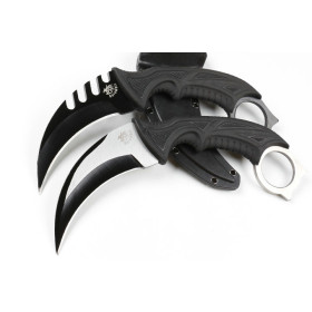 Wolf Claw CH0123 Steel Handle Durable Sharp Portable Survival Tool Karambit Knife for Camping UD405285